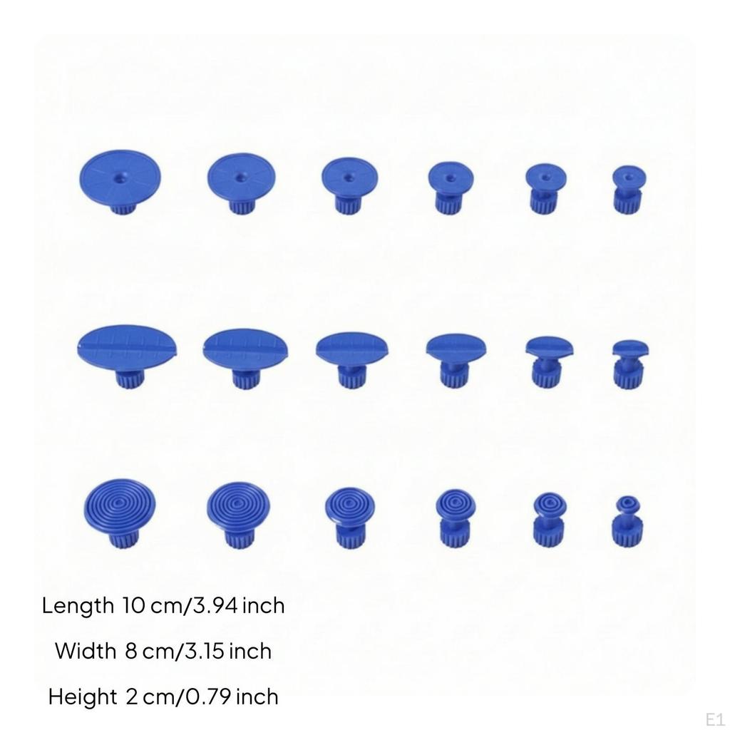 18 Pieces Denting Removal Tab Tabs High Adhesion Ding Assorted Puller for Home