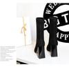 European and American Style Sexy Slim Thick Heel Super High Heel Suede Pointed Short Boots Women's Boots
