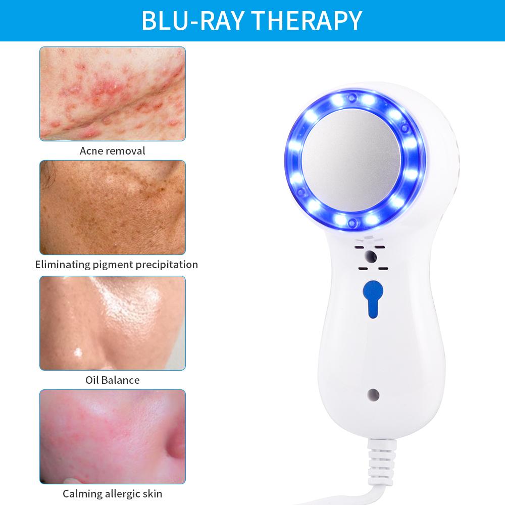 Skin Cooling Machine Cold Compress Blue Photon Calming Care Skincooler Facial Ice Cooler Reduce Edema Swelling Shrink Pore Calm