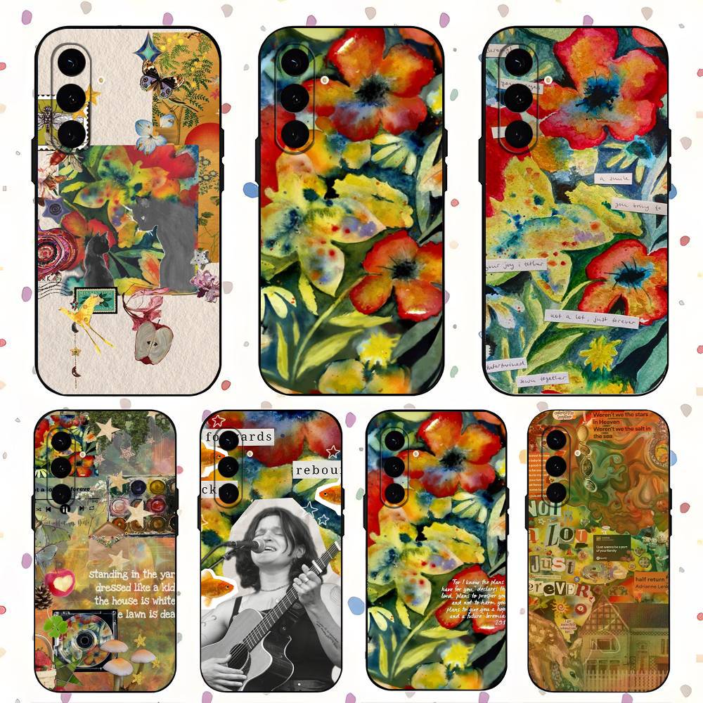 Musikerin A-Adrianne Lenker Für Samsung Galaxy S25 S24 S23 Ultra S22 S21 Plus S20 Schwarze Weiche Silikon Schutzhülle