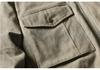 QIYOU Winter 2025 American Retro Stand Collar Cotton Jacket with Large Pockets