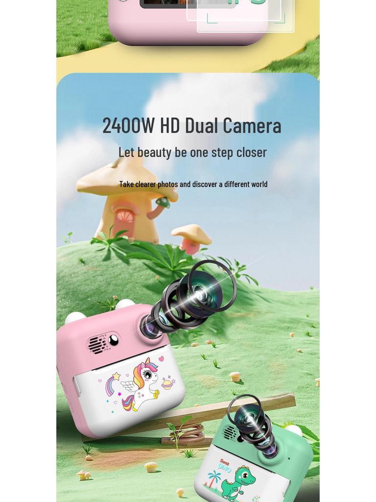 High-Definition Instant Mini Camera for Kids with Thermal Printing