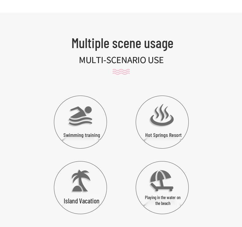 New Girls' Off-Shoulder Ruffle Mermaid One-Piece Swimsuit