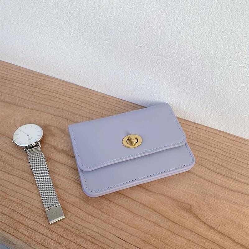 New Women's Wallet Women's Short Girls Ins Simple Student Multi-card Thin Mini Wallet