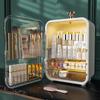 Makeup Organizer Cosmetic Storage Box Light Luxury Desktop Jewelry Organizer with Led Light Lipstick Eyebrow Pencil Container