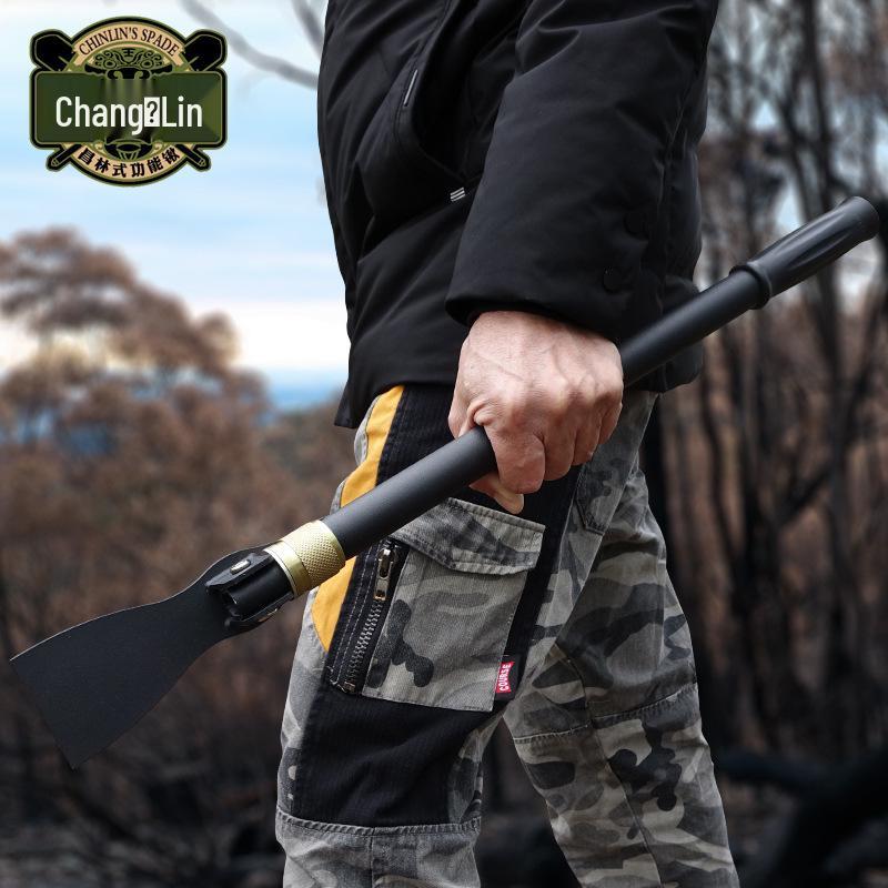 Changlin 1531 Multifunctional Folding Shovel & Pickaxe - Portable Outdoor Tool for Camping, Fishing, and Gardening