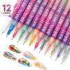 Nail Art Pens Set Nail Art Markers,Drawing Painting Liner Brush for DIY Nail Art Beauty Adorn Manicure Tools,Fine Tip Nail Art Pen,Quickly Dry Nail