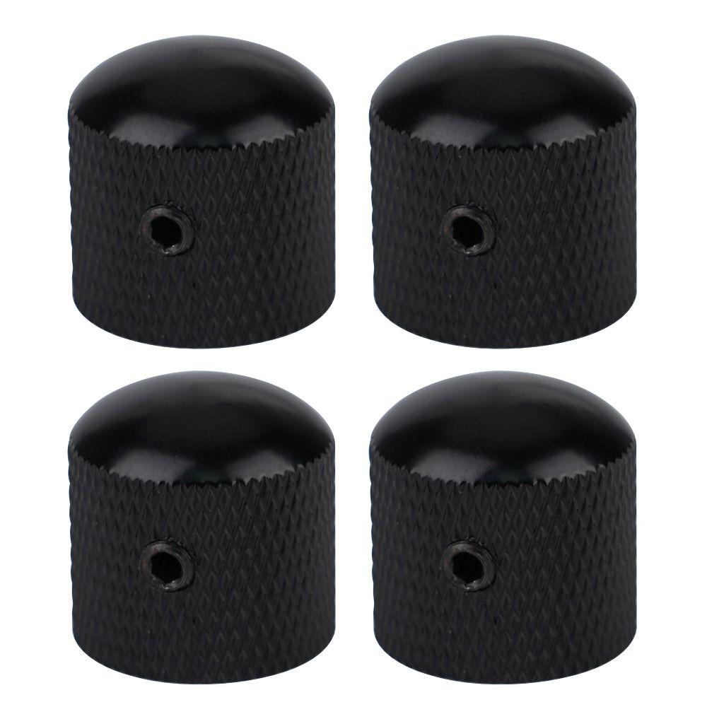 4 Pcs High Grade Metal Guitar Knobs Enhanced Tone Control Durable Guitar Brass Potentiometer Easy To Use Sturdy