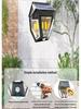 Solar-Powered Outdoor Filament Wall Lamp with Motion Sensor