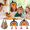 Thanksgiving Headgear for Adult LED Turkey Hat for Boys Girls Cartoon Plush Hat Festival Party Festival Celebration Hat