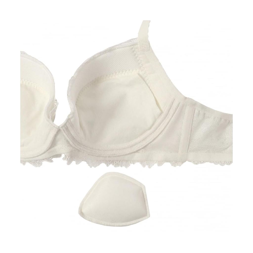 Triumph Red Label by Triumph 0100 10215407 Underwire Bra with Pads for Beautiful Cleavage and Flattering D85 M015 Sides, (White)