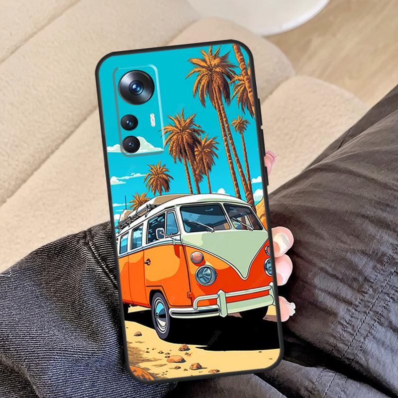 Combi Van Surf Case For POCO F5 X5 X3 Pro F4 X4 F3 C65 Cover For Xiaomi 13T Pro 11T 12T 14 12 13 Lite 12X