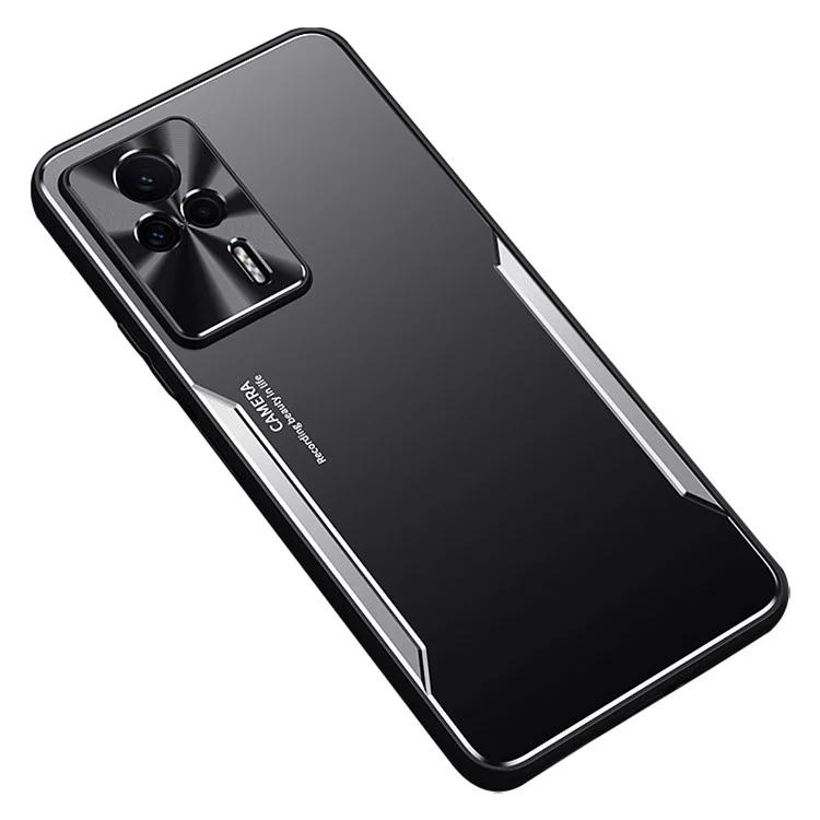 

For Xiaomi Redmi K60E 5G Anti-Scratch Back Case Aluminium Alloy+TPU Cell Phone Cover