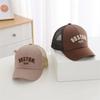 Letter Embroidery Peaked Hat Breathable Mesh Sun Hats Casual Baby Baseball Cap  Summer