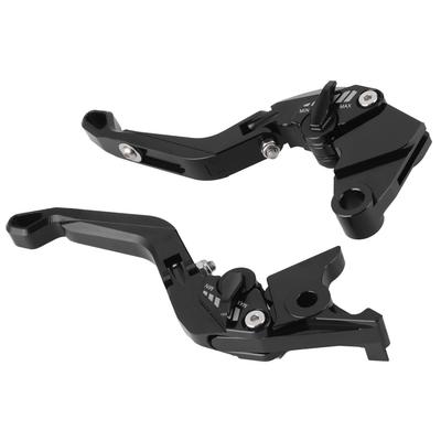 Pair Brake Clutch Lever Handle Set Aluminum Alloy Black Fit for Kawasaki Z800E Version