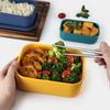 Portable Silicone Lunch Box With Lids Sealed Food Storage Container Box Leakproof Kitchen Refrigerator Transfer Oven Lunch Box