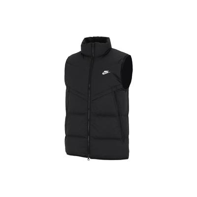 Storm-FIT Windrunner Logo Warme Stehkragen Sportweste mit Daunen Herren Oberbekleidung Schwarz DD6818-010