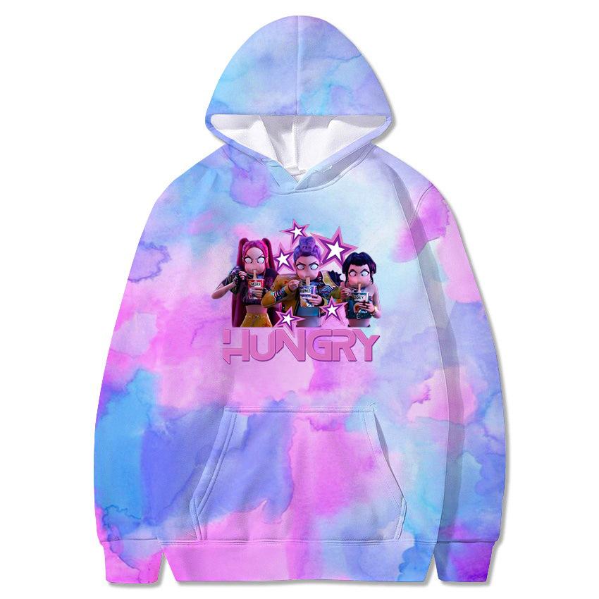 New KPop Peripheral Hooded Sweatshirt Personalized Versatile Pullover Loose Casual Fashionable Women's Hoodies