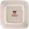 Square Microwave and Dishwasher Acorn Beige and 13 X Mino Made In Product Number 233009 "Kazukuma" Plate, Safe, Design, White, Approx. 13cm, Ware,