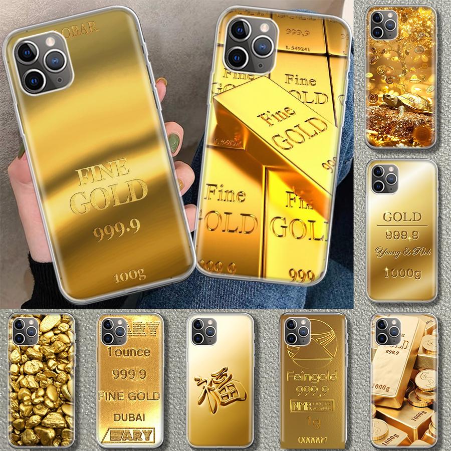 Fine Gold Pattern Printing Phone Case Cover for iPhone 11 12 13 Mini 14 15 Plus 16 Pro Max 17 Air 7 8 + SE Art Customized Fundas