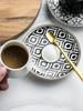 Ceramic Coffee Cup and Dish New Product Creative Türkiye Style Italian Espresso Cup 80ml Afternoon Tea Cup