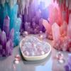 20Pcs Purple Glass Marbles Luminous Glass Ball Colorful Glass Marbles Vase Filler Fish Tank Home Decor DIY Jewelry Accessories Aquarium Décor