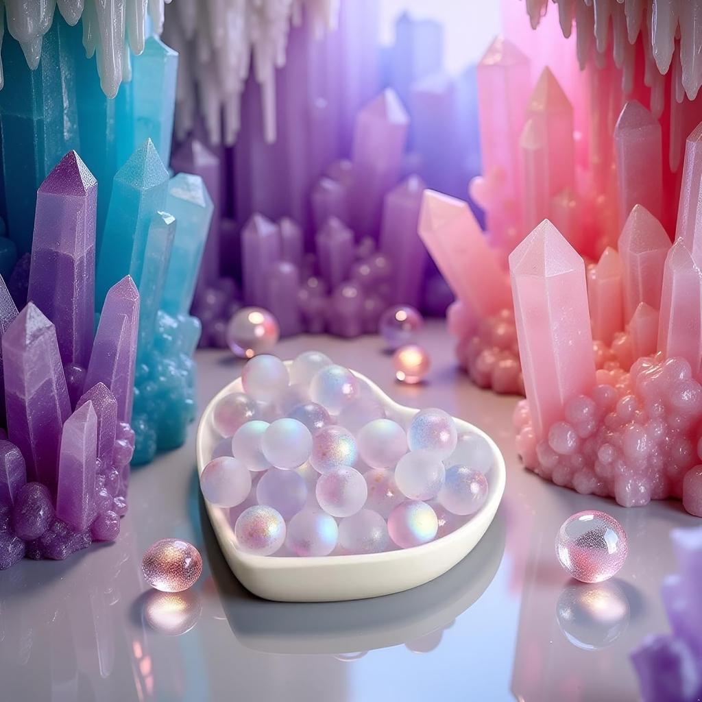 20Pcs Purple Glass Marbles Luminous Glass Ball Colorful Glass Marbles Vase Filler Fish Tank Home Decor DIY Jewelry Accessories Aquarium Décor