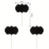 24Pcs Blank Chalkboard Cupcake Topper Food Buffet Label Signs Dessert Cake Topper Toothpick Wedding Party Decorations