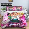 3D-Druck Cartoon T-Totally Spies Bettwäsche-Set Jungen Mädchen Twin Queen King Size Bettbezug Kissenbezug Bett Jungen Schlafzimmer für Erwachsene