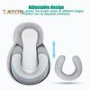 Baby Feeding Support Pillow Infant Lounger Reflux Wedge with Safety Strap Baby Breastfeeding Bottle Feeding Pillow Portable Baby Cushion