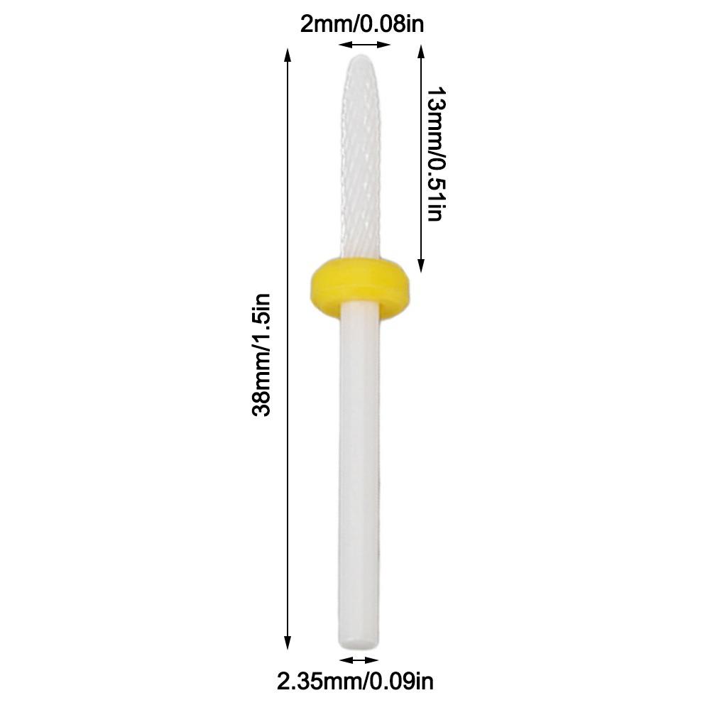 

10PCS Beginner Friendly Ceramic Nail Drill Bit Ceramic Nail Drill Bit Professional Salon