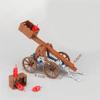 DIY Mini-Flammenwerfer Waffe Lagerfeuer-Fackel Wachturm Ziegelstein Zubehör für Baustein-Figuren