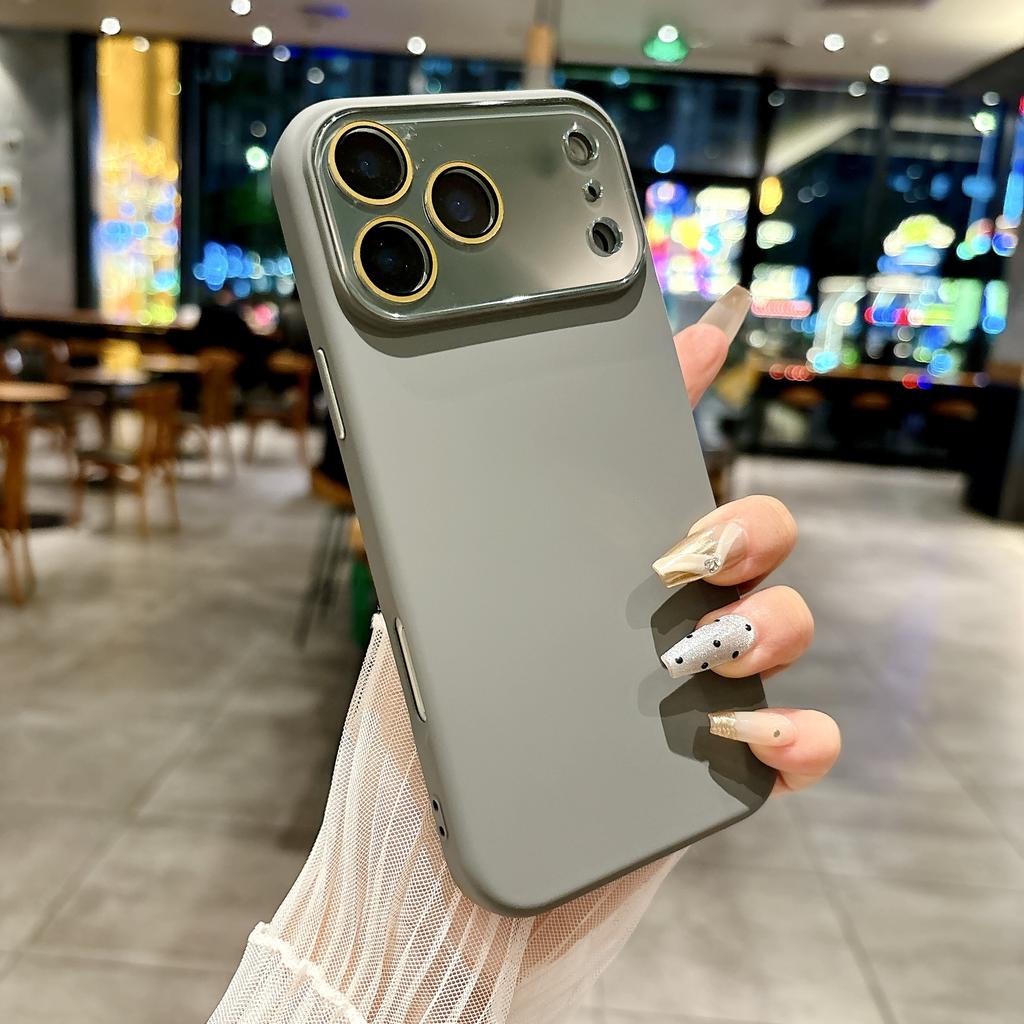 New Liquid Silicone Crystal Lens Film Case For iPhone 17 Air 16 15 14 13 12 11 Pro Max Plus Camera Protection Matte Soft Cover
