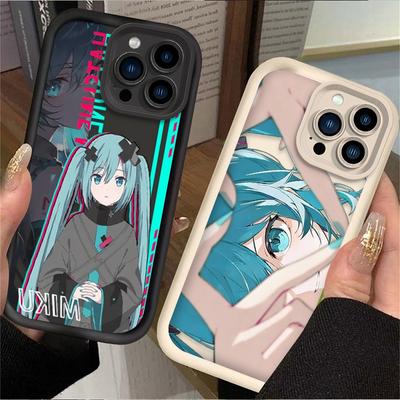 H-Hatsunes Χαριτωμένη Καρδιά Αγάπης M-Miku Θήκη Κινητού Για iPhone 17 Air 16 16E 15 14 13 12 11 Pro Max X XS X S Max XR SE 2020 SE4 7 8