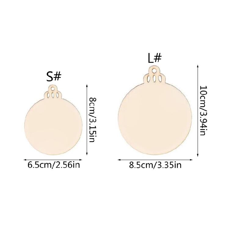 Unfinished Christmas Wood Slices with Rope Kit Festival Party Front Door Wall