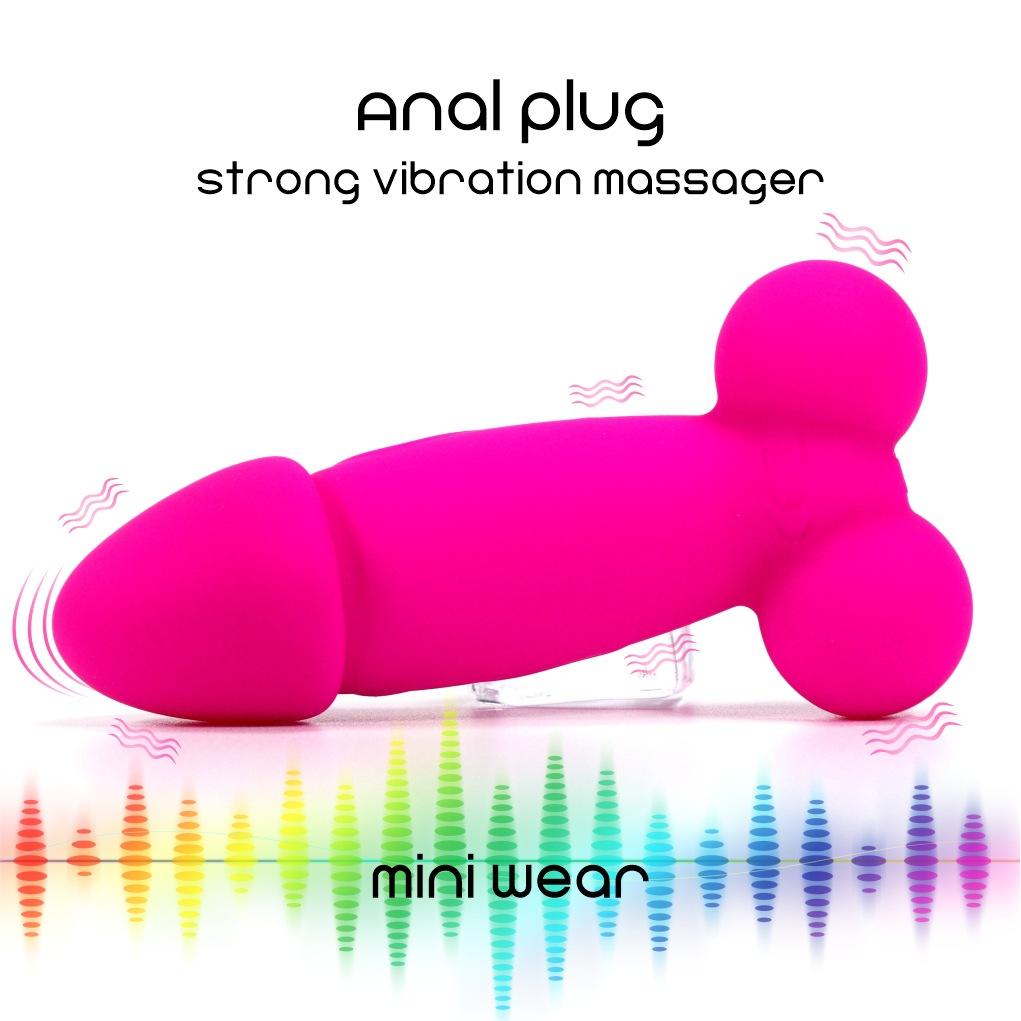 Mini Vibrating Butt Plug - Wireless Remote Control Prostate Massager for Men, Strong Vibration Anal Plug, Adult Toy