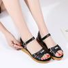 Soft leather soft sole 2025 spring and summer new versatile sandals women's flat bottom non-slip student flat heel mother casual women's shoes