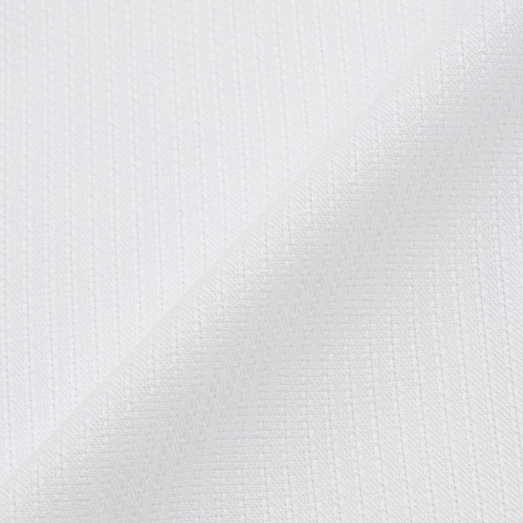 Long Sleeve Dress Shirt Yoke Pattern Switchable Blue Woven Pattern [Orihika] Non-Iron [Super Cool/Highly Breathable/Single Tailor] Men's White/Button