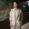Abbigliamento da donna in cotone e lino, giacca in ramiè nuova per la primavera, top per tailleur da donna