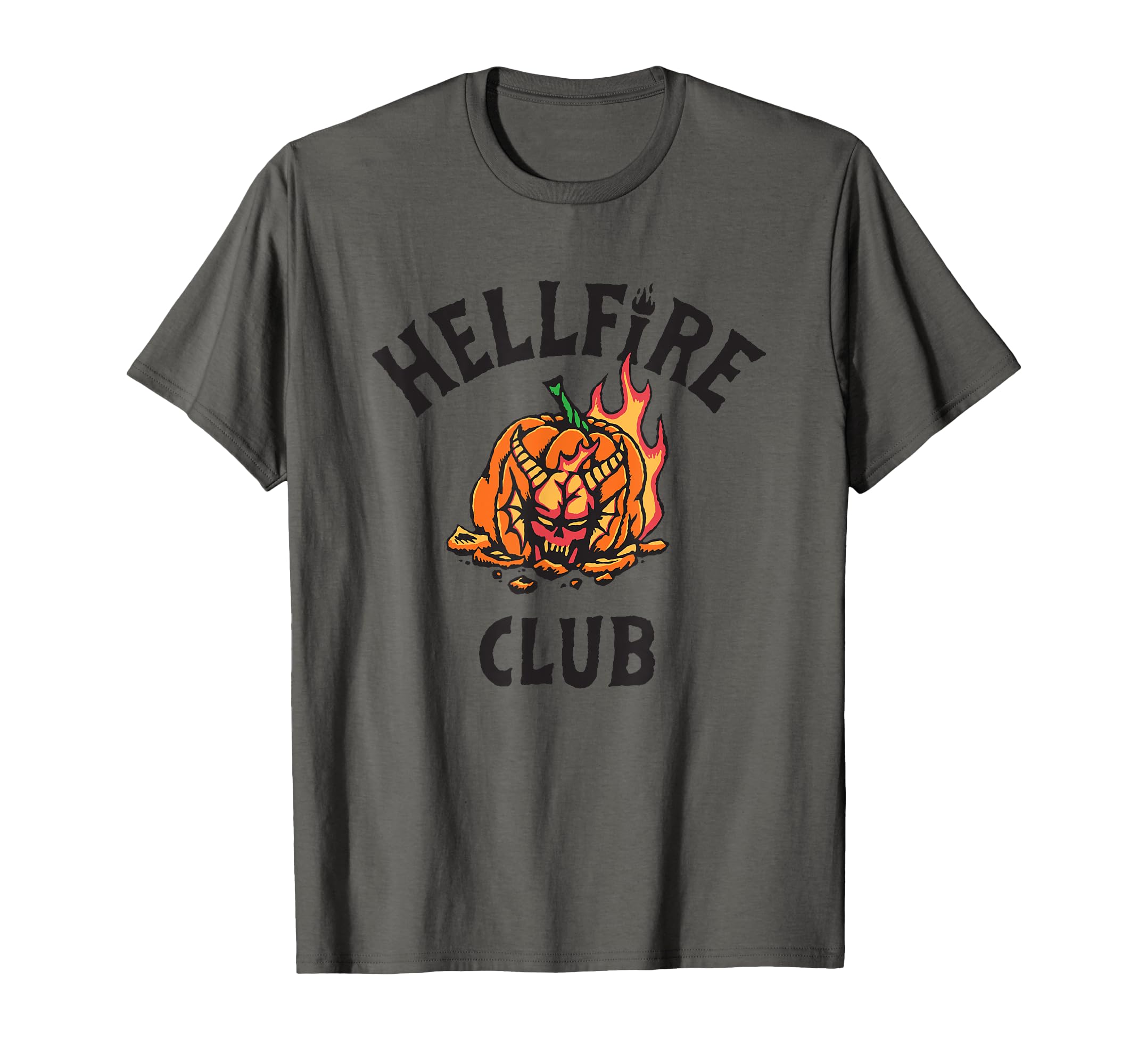 

Stranger Things Halloween Hellfire Club Pumpkin T-shirt серый