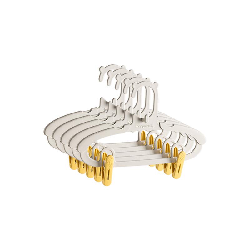 Adjustable Baby & Kids Clothes Rack with Trouser Clips and Small Hangers