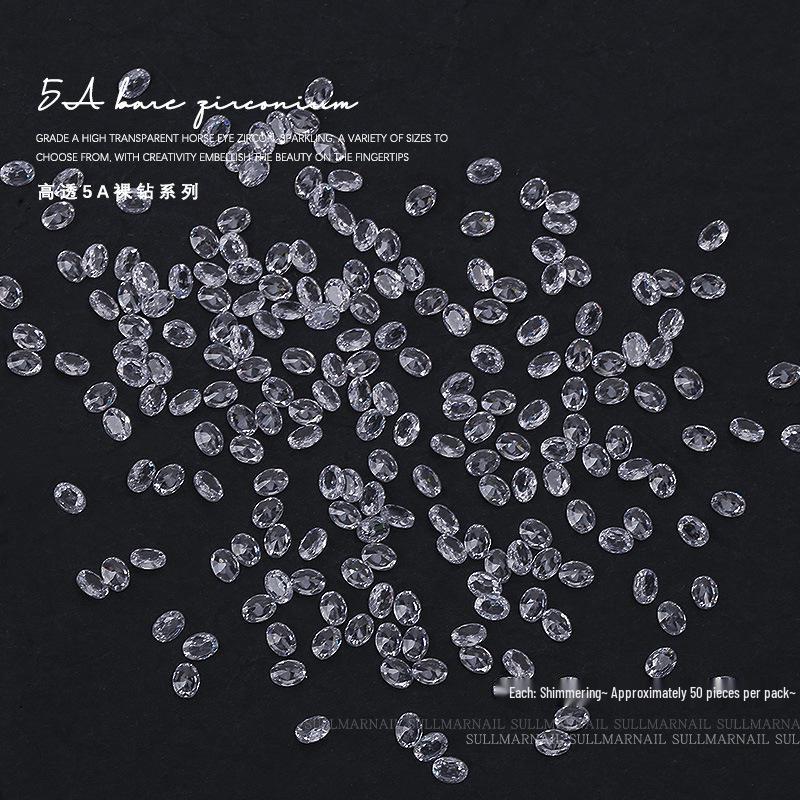 

Nail Art Jewelry: Transparent Zircon Diamonds in Various Shapes (50 pcs)