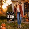 Halloween Decorative Garden Flag Trick or Treat Design with Pumpkins Spider Webs and Bats for Outdoor Yard Display 45x30cm
