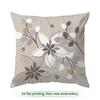 1pcs Beige Floral Leaf Pattern Cushions Pillowcase Polyester Cushion Cover Throw Pillow Pillowcover Home Car Sofa Decor