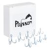 Poisson Saltwater Treble Triple Saltwater Immersion Tested Size 25 Hooks, Hooks, MH, Third-Party (Round Bend, 4, Hooks)