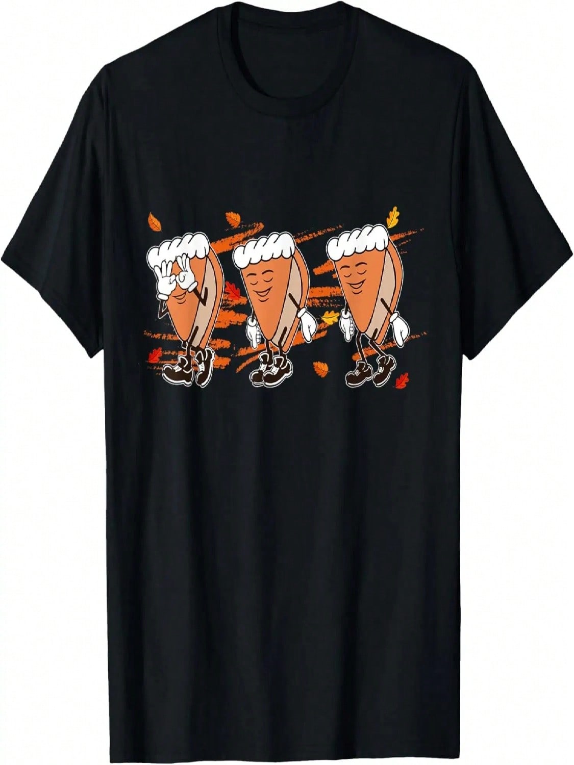 Thanksgiving Pumpkin Pie Dance Boys Girls Kids T-Shirt S разноцветный