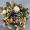 Artificial Flower Wedding Bouquet for Bride Bridesmaid Elegant Silk Flower Champagne Bridal Bouquet for Formal Occasion