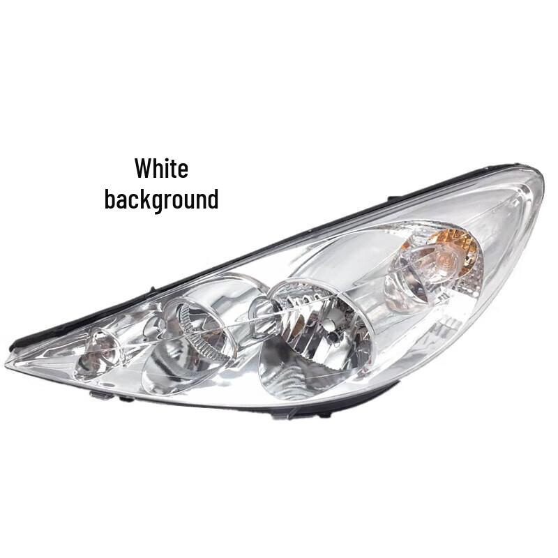 Compatible Headlight Assembly for 09-13 Dongfeng Peugeot 207 - Black/White Base High-Quality Front Headlamp
