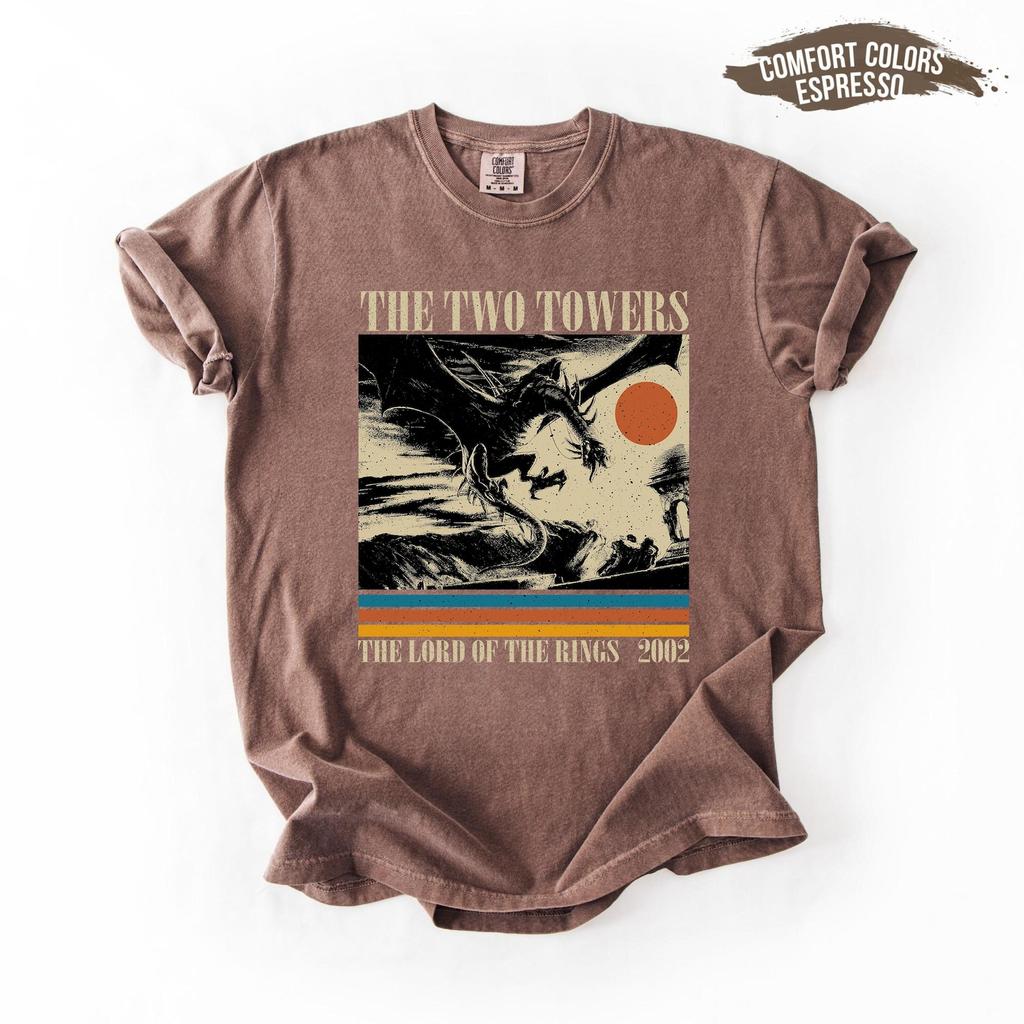The Lord of the Rings: The Two Towers T-Shirt and kids tshirt, Retro Film Shirt and kids tshirt