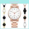 Stylish Fashion Glow-in-the-dark Needle Watch For Men And Women With Steel Belt Quartz Watch New Arrival Characters)